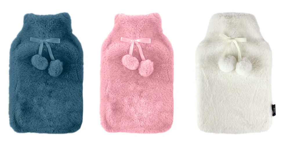 Sweet Little Things® Luxe Hot Water Bottle - Ecru, Navy, Pink