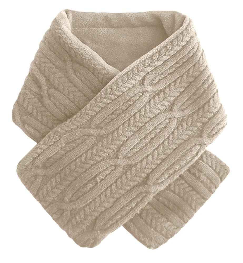 Sweet Little Things® Luxe Knit Warming Scarf - Ecru