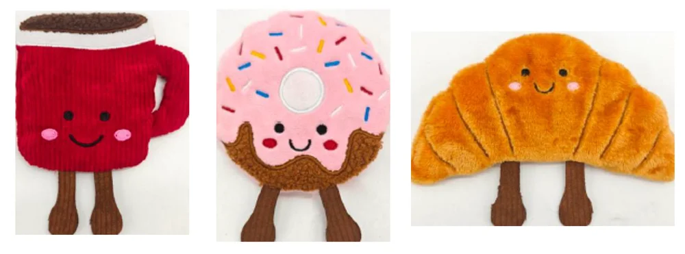 Sweet Little Things® Mini Huggable Microwave Hottie - Coffee, Croissant, Doughnut