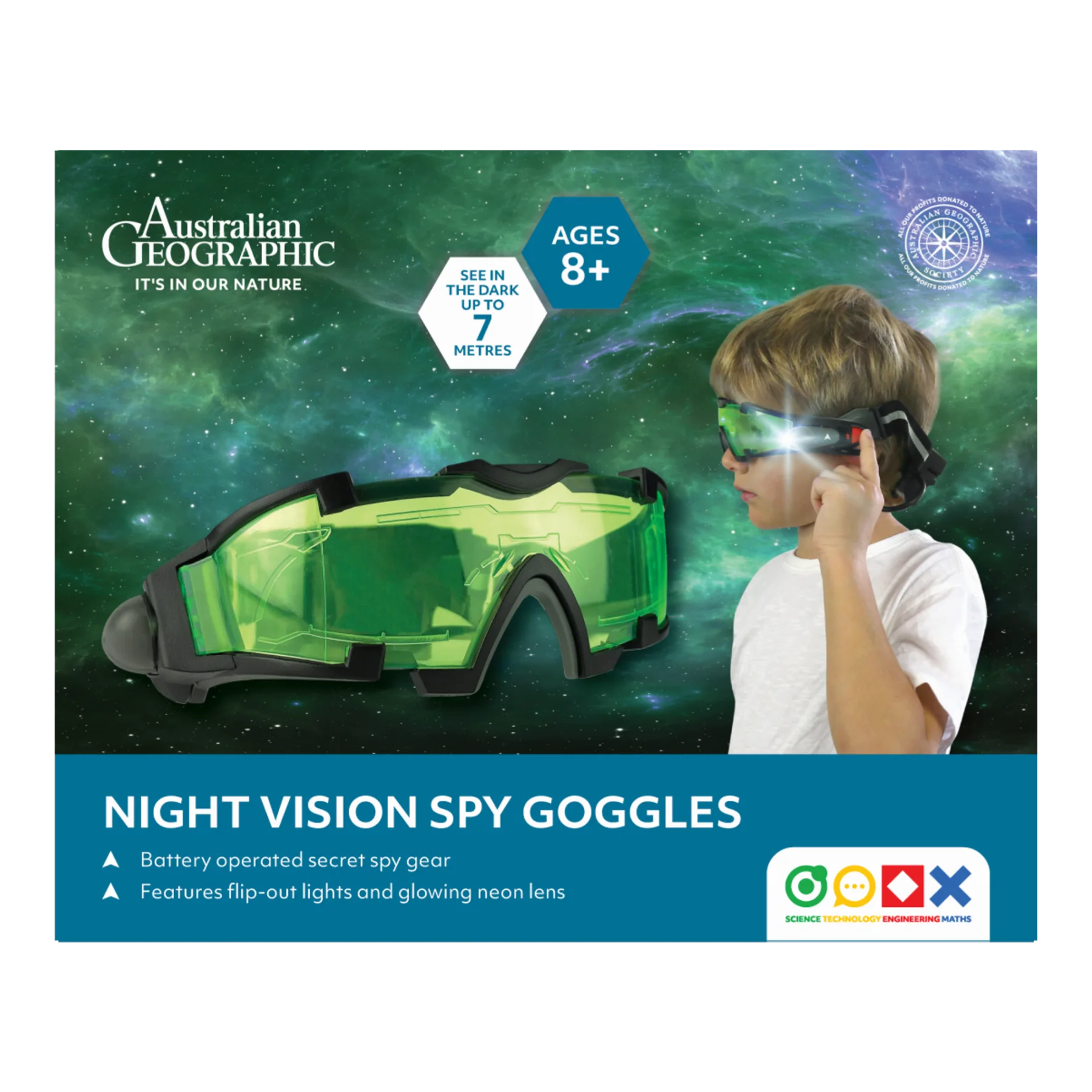 Australian Geographic STEM Night Vision Spy Goggles