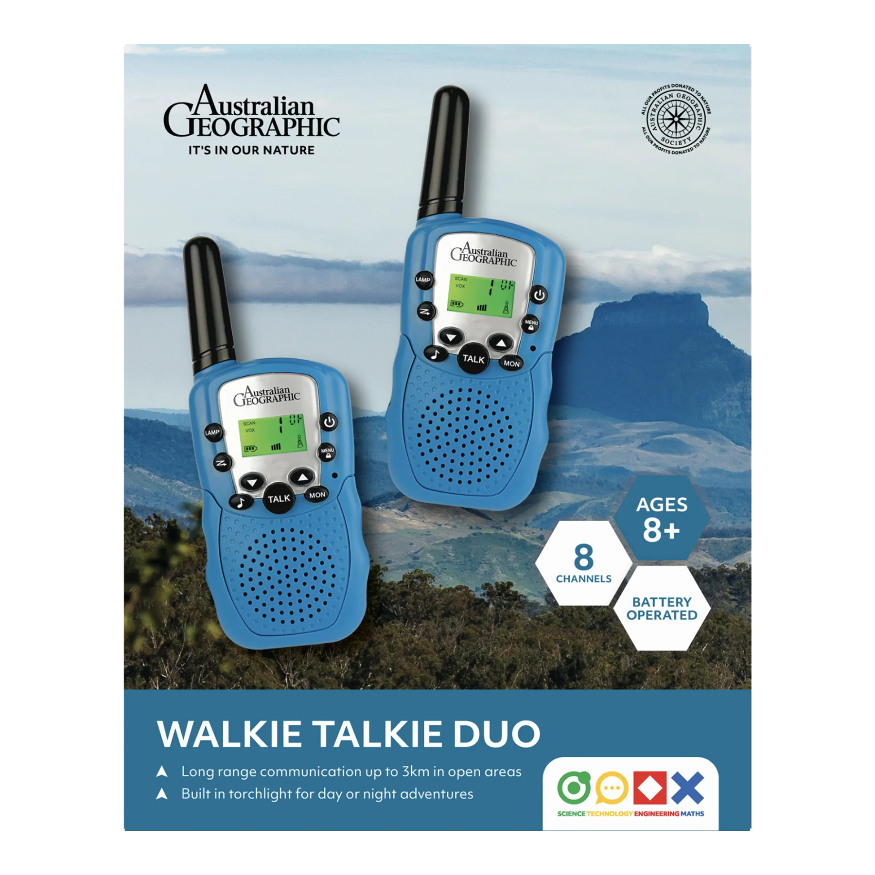 Australian Geographic STEM Walkie Talkie Duo