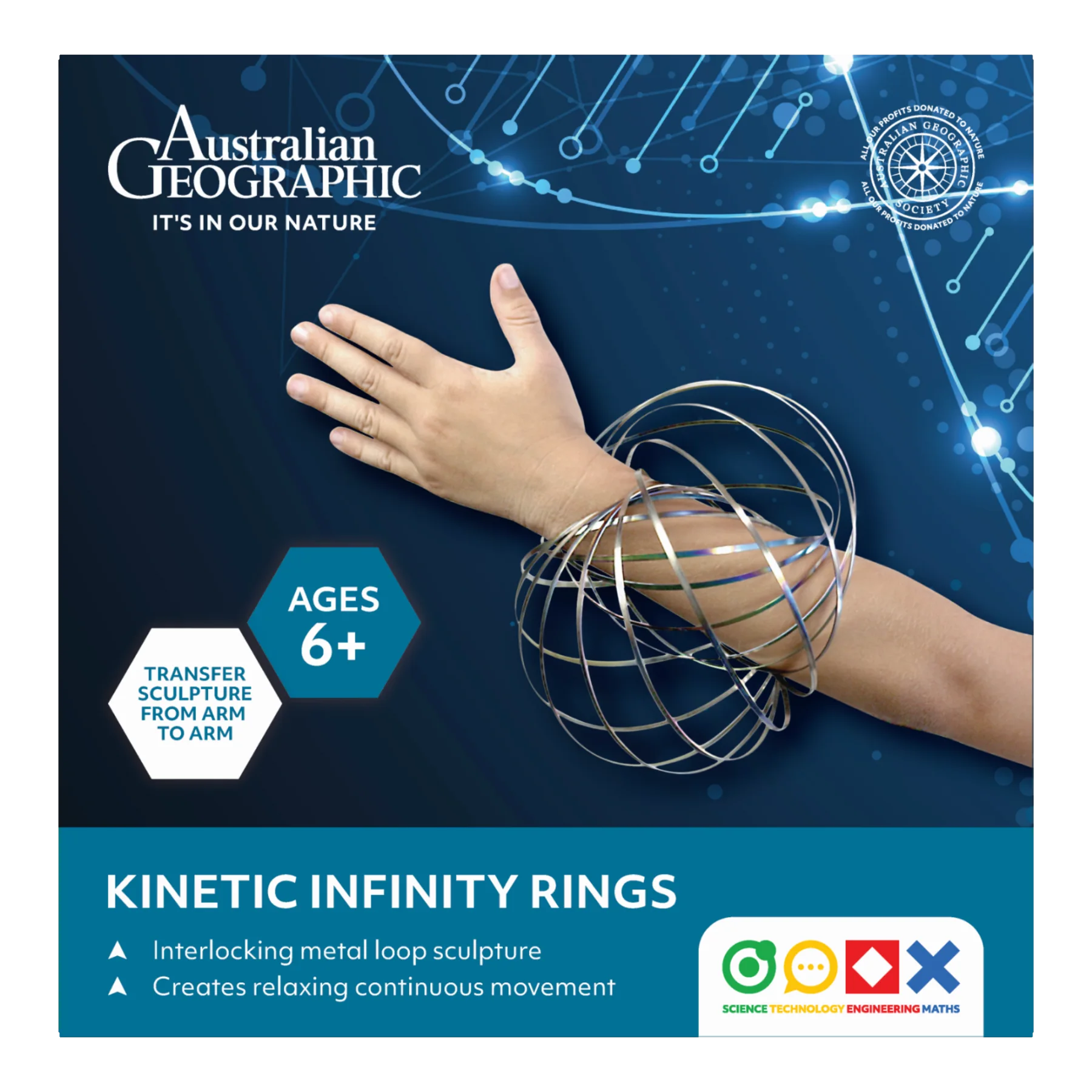 Australian Geographic STEM Kinetic Infinity Rings