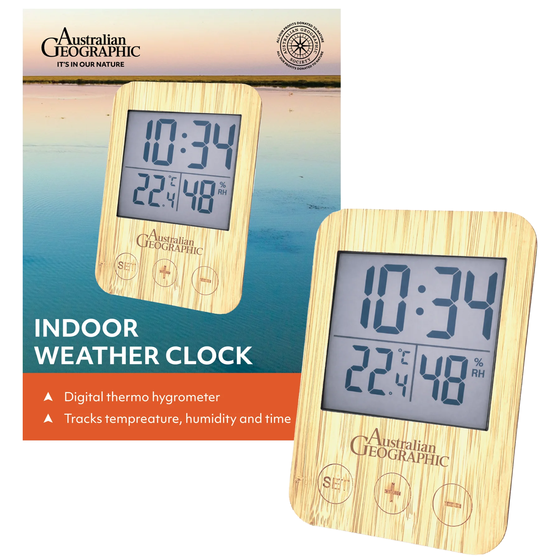 Australian Geographic Indoor Weather Clock