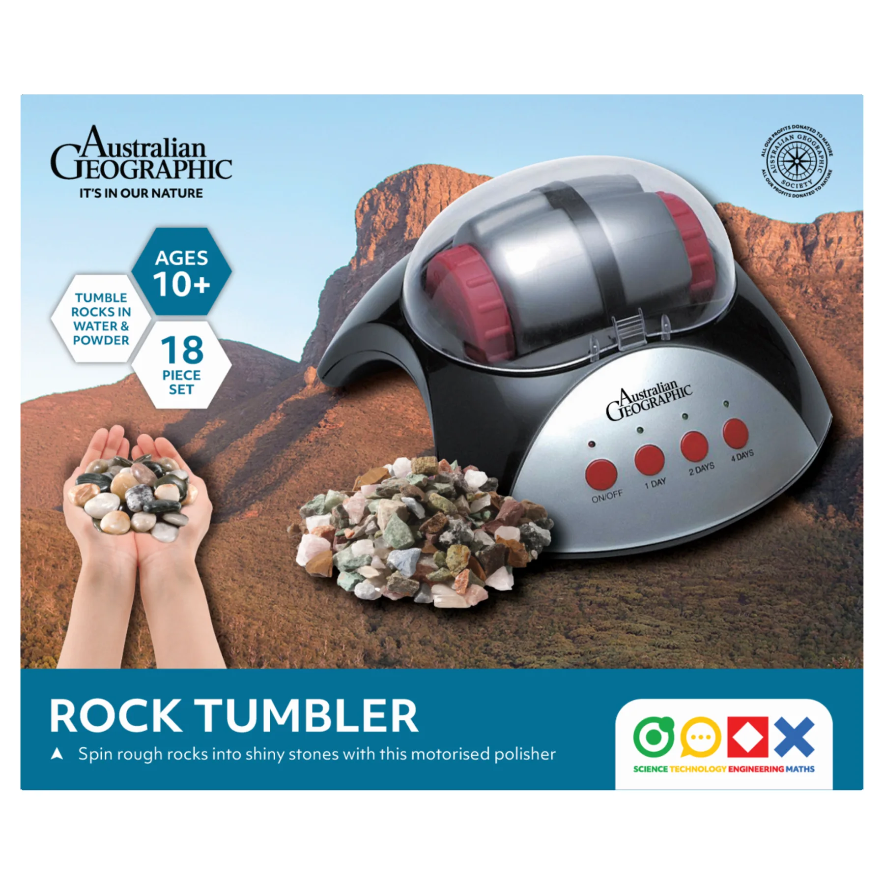 Australian Geographic STEM Rock Tumbler