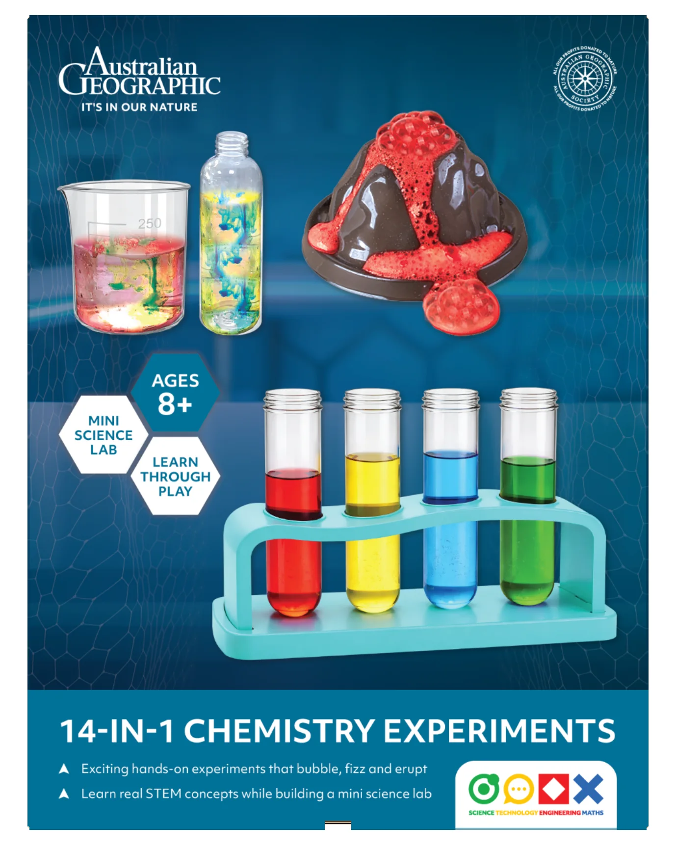 Australian Geographic STEM 14-in-1 Chemistry Experiments