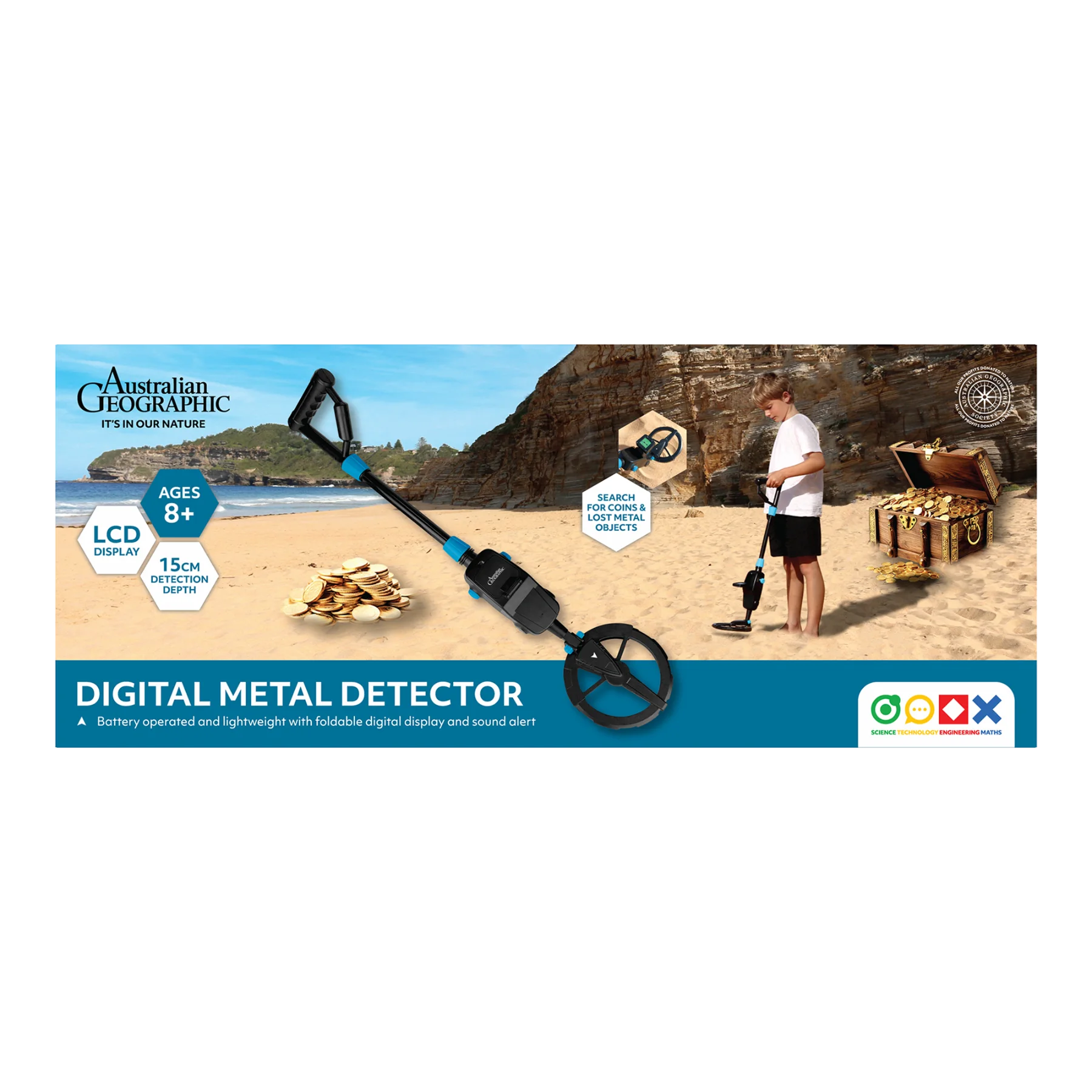 Australian Geographic STEM Metal Detector