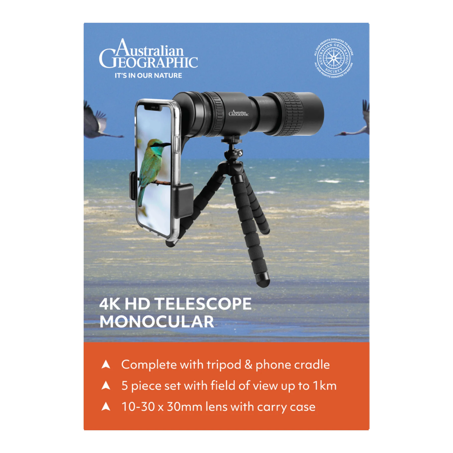 Australian Geographic 4K Telescope Monocular