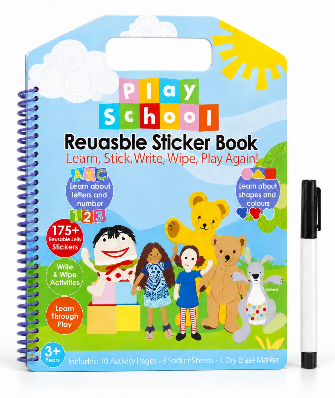 Play School Sticker Activity Book & Pen