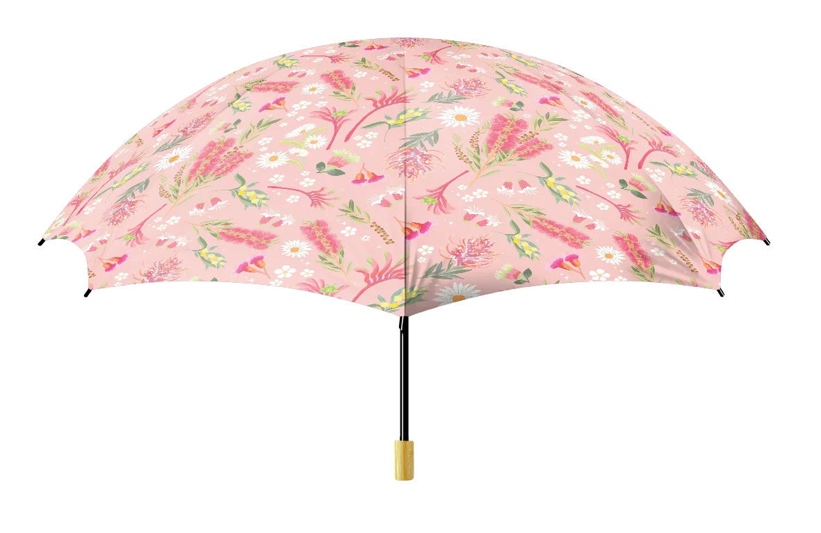 Christie Williams Umbrella - Botanical, Blue Wren