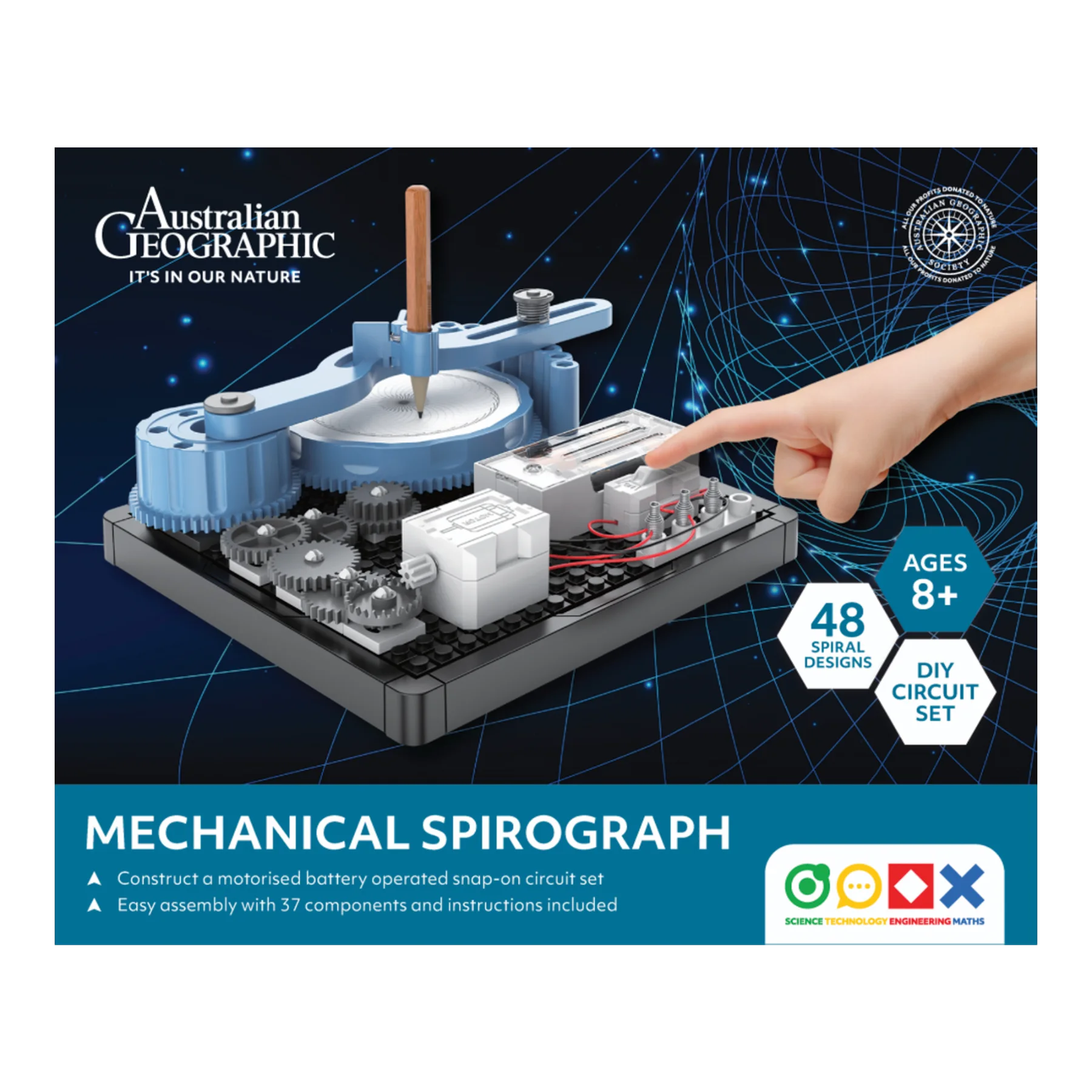 Australian Geographic STEM Mechanical Spirograph