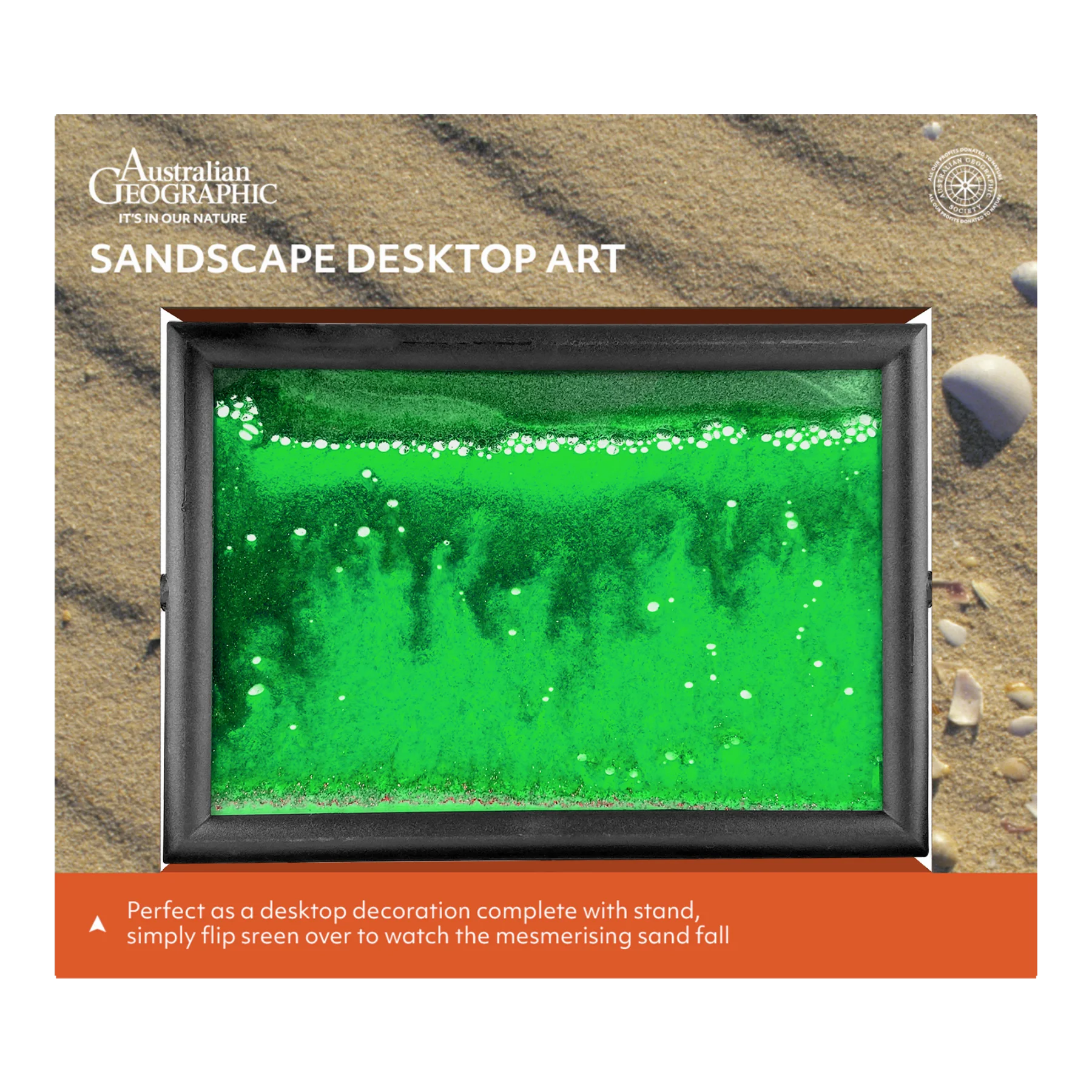 Australian Geographic Sandscape Desktop Art - Green