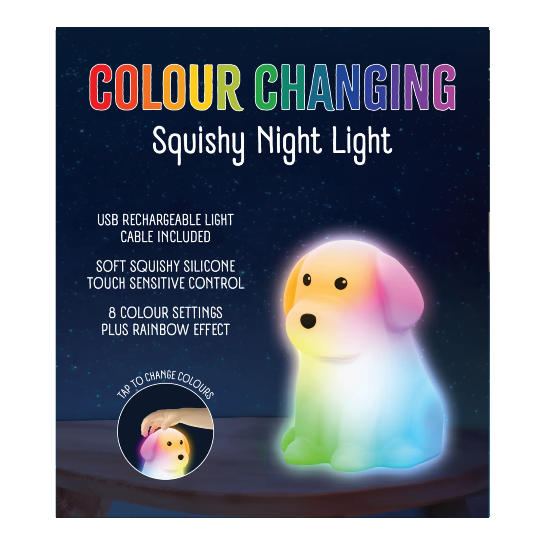 Rechargeable Squishy Night Light - Dog