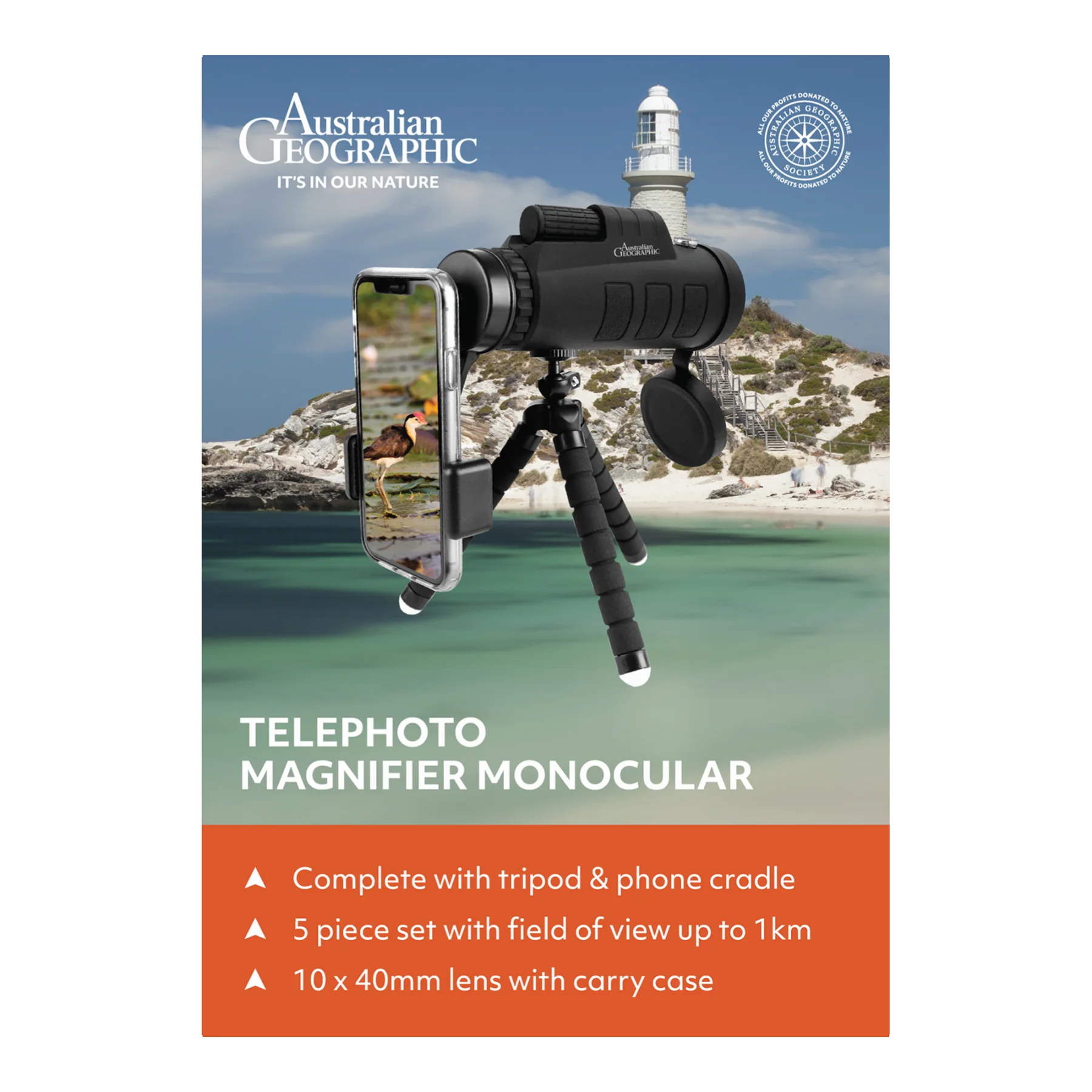 Australian Geographic Magnifier Monocular